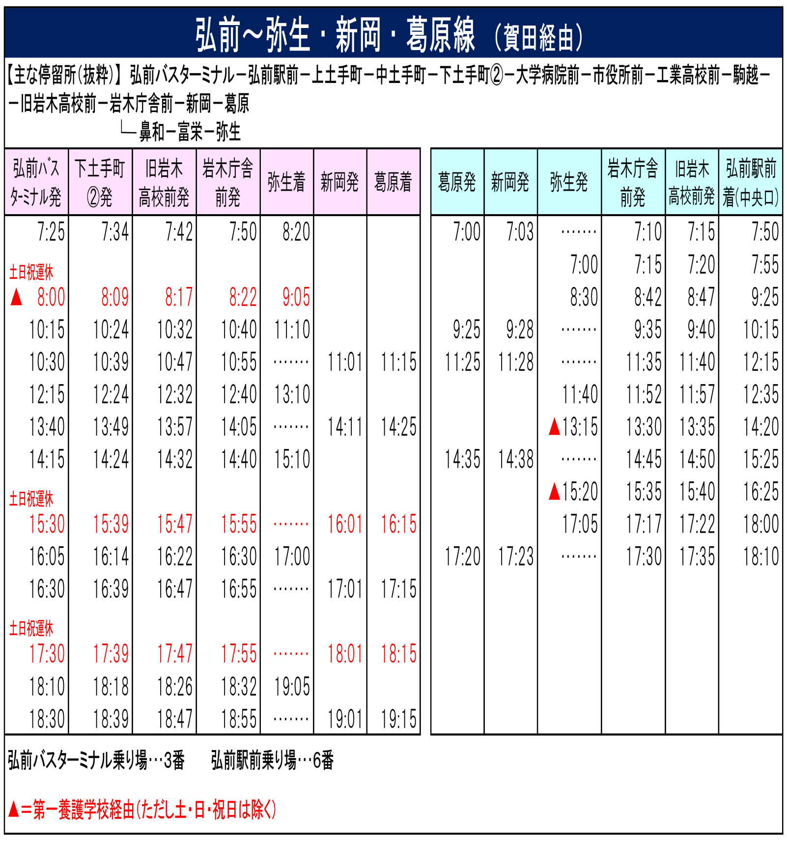 弘 南 バス 時刻 表